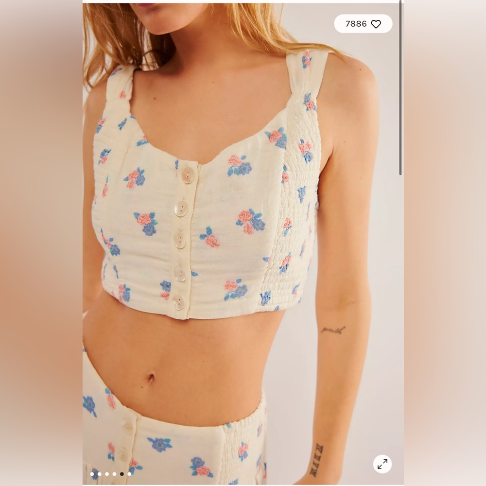 Free People Iris Corset Set in Multi Combo SMALL - Picture 2 of 7